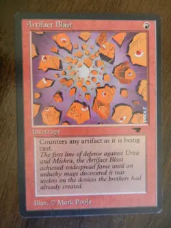 3x MTG - Artifact Blast - Antiquities - Light Play - Common - Image 3