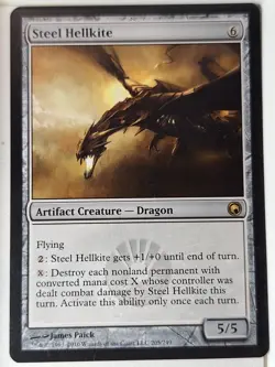 Steel Hellkite - Scars of Mirrodin - Magic the Gathering MTG Nice! - Image 1