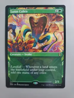 MTG Lotus Cobra Zendikar Rising Showcase Rare  - Image 1