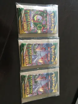 (3) Pokemon TCG Evolving Skies Booster Pack SWSH English Factory Sealed from Tin - Image 1