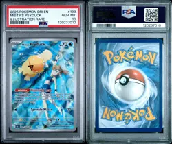 PSA 10 MISTY'S PSYDUCK 2025 POKEMON DRI EN-DESTINED RIVALS ILLUSTRATION RARE - Image 3