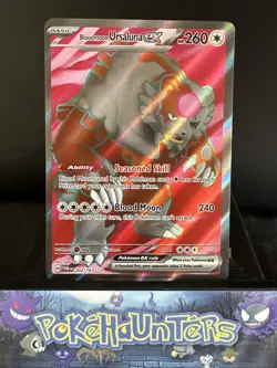 Pokemon Card Bloodmoon Ursaluna EX 202/167 Twilight Masquerade Holo Rare NM - Image 1