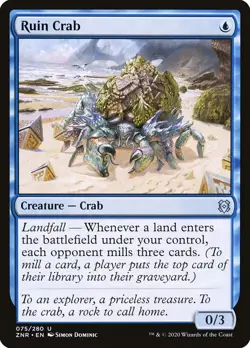 MTG - Ruin Crab - ZNR 075/280 - Zendikar Rising - Magic the Gathering - Image 1