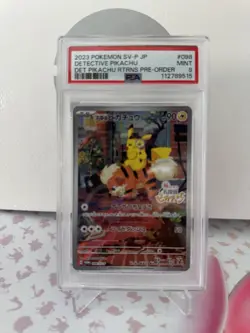 2023 Pokemon SV-P JP Detective Pikachu Return Pre-Order #098 PSA 9 - Image 1