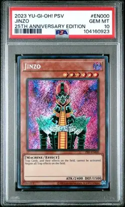 YuGiOh! Jinzo - PSV-EN000 - Secret Rare - 25th Anniversary - PSA Gem Mint 10 - Image 1