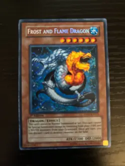 Yugioh Frost and Flame Dragon TAEV-EN033 Secret Rare 1st Edition HP DMG - Image 2