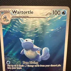 PokÃ©mon TCG Wartortle 171/165 Scarlet & Violet 151 Illustration Rare Holo Card - Image 2
