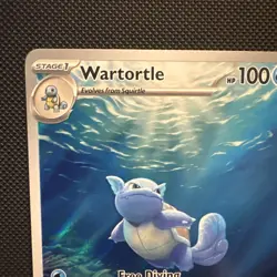 PokÃ©mon TCG Wartortle 171/165 Scarlet & Violet 151 Illustration Rare Holo Card - Image 4