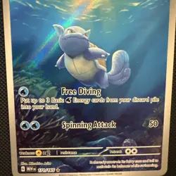 PokÃ©mon TCG Wartortle 171/165 Scarlet & Violet 151 Illustration Rare Holo Card - Image 5