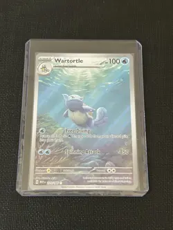PokÃ©mon TCG Wartortle 171/165 Scarlet & Violet 151 Illustration Rare Holo Card - Image 1