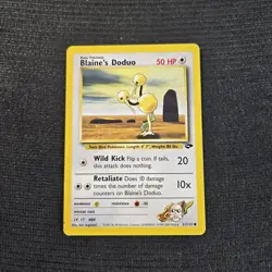 Pokemon TCG Gym Challenge Blaine's Doduo Unlimited Common Card 61/132 - Image 1