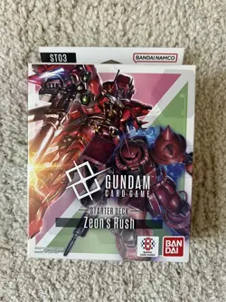 gundam card game starter deck zeon's rush - Image 1