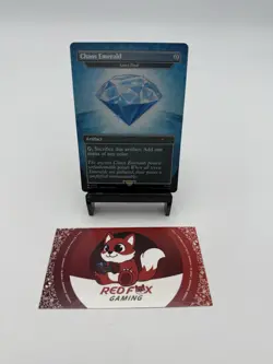 Chaos Emerald - Lotus Petal (7036) Secret Lair Drop Foil Sonic the Hedgehog MTG - Image 1