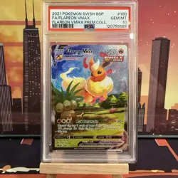 Pokemon Flareon VMAX Premium Coll. Full Art Promo SWSH180 PSA 10 Gem Mint - Image 1