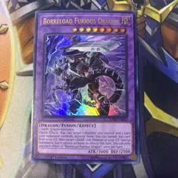 YUGIOH TCG BORRELOAD FURIOUS DRAGON SDRR-EN042 ULTRA 1ST EDITION  - Image 1