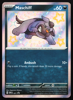 Maschiff SVP 071 Scarlet & Violet Black Star Promo Near Mint Pokemon Card - Image 3