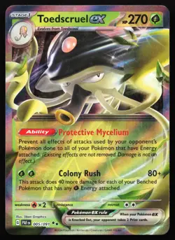 Toedscruel ex 005/091 Paldean Fates Double Rare Near Mint Pokemon Card - Image 1