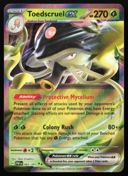 Toedscruel ex 005/091 Paldean Fates Double Rare Near Mint Pokemon Card - Image 3