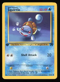 Squirtle - 68/82 - Team Rocket - 1st Edition Common - Pokemon Card - Image 3