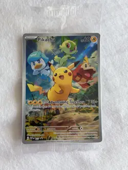 Sealed Pikachu SVP 27 Paldea Evolved Black Star Promo Card Pokemon. Sealed - Image 1