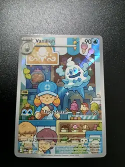 Pokemon TCG Vanillish Illustration Rare Card Paradox Rift Series 190/182 - Image 1