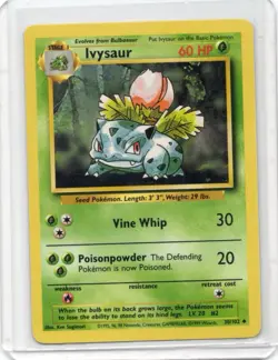 Pokemon Card - Ivysaur - 30/102 - Base Set - 1999 - Image 3