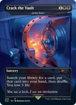 Crack the Vault - Grim Tutor - Light Play MTG Secret Lair - Image 1