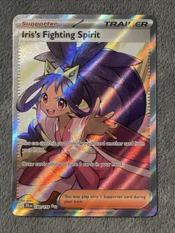 Iris’s Fighting Spirit 180/159 Journey Together Double Rare NM+ Pokemon Card - Image 13