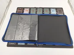 BCW Blue Z-Folio LX Leatherette 12-Pocket Zipper Binder 480 Cards - Image 6