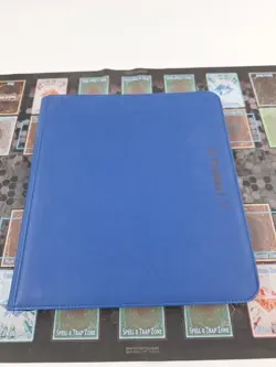 BCW Blue Z-Folio LX Leatherette 12-Pocket Zipper Binder 480 Cards - Image 7