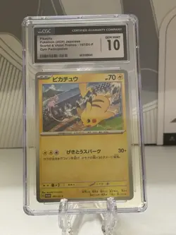 CGC 10 Pikachu 197/SV-P Japanese Promo Gym Event Campaign Pokemon Card - Image 3