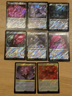 Mtg FIC Final Fantasy — Lot Of 8 Black Cards SURGE FOIL —NM - Image 1