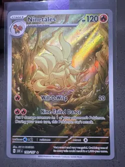 Ninetails Obsidian Flames IR Holo Card 199/197 Near Mint Condition - Image 1