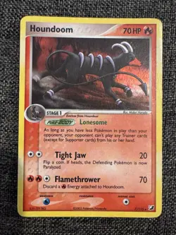 Houndoom 7/115 Unseen Forces Holo Rare Moderately Played Pokemon TCG Card - Image 16