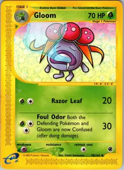 Gloom 78/165 Expedition - Uncommon Pokemon Card TCG  - NM - Ships Free - Image 3