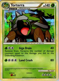 Torterra - 10/95 - Holo Rare - Reverse Holo LP TCG Pokémon Card - NM - Image 1