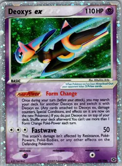 Deoxys EX (Speed Forme) 93/106 Emerald Holo LP - Pokemon Card - Free Shipping - Image 3