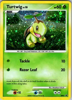 Turtwig DP01 Diamond and Pearl Promos Holo - Pokemon Card - Free Shipping - Image 1