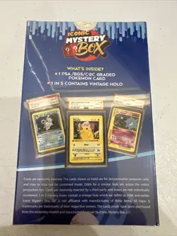 ICONIC MYSTERY GRADED POKÉMON CARD BOX PSA CGC BGS - Image 2