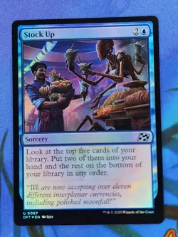 1x FOIL Stock Up, NM, Aetherdrift (DFT), Magic: the Gathering, MtG - Image 1