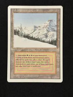 Taiga Revised Edition Dual Land MTG  Magic the Gathering Card - Image 1