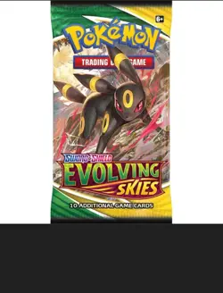 Lot of (100)Pokemon TCG Sword & Shield Evolving Skies Booster Packs - NEW/SEALED - Image 1