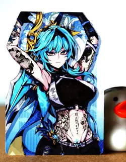 ACG Hentai Sexy Card - Eula (punk) - Genshin Impact - Foil Ѡ sexy waifu - Image 5