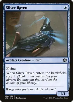Silver Raven , Adventures in the Forgotten Realms , #74 MTG Common Magic - Image 2