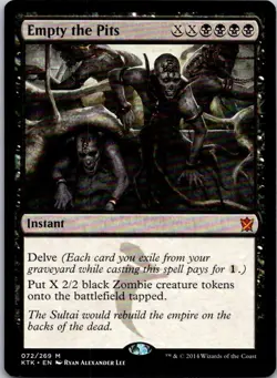 Magic the Gathering Empty the Pits Khans of Tarkir MTG Free Shipping! - Image 2