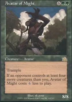 4x MTG Avatar of Might, Light Play, English Prophecy - Image 1