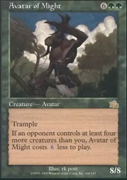 4x MTG Avatar of Might, Light Play, English Prophecy - Image 2