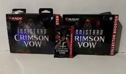 Magic The Gathering Innistrad Crimson Vow Black Tie Collector Booster Lot of 3. - Image 1