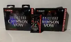Magic The Gathering Innistrad Crimson Vow Black Tie Collector Booster Lot of 3. - Image 3