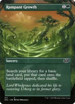 Rampant Growth (Borderless) Double Masters 2022 Foil - Image 1